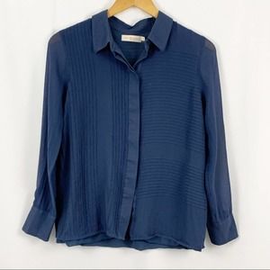 Tory Burch Navy Blue Blouse